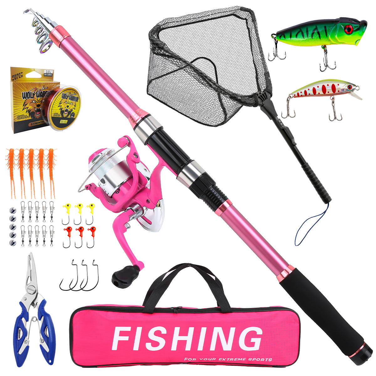 Набор для рыбалки: телескопиче – обзор и цена Fishing Rod Casting
